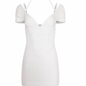 Tiger Mist White Mini Dress